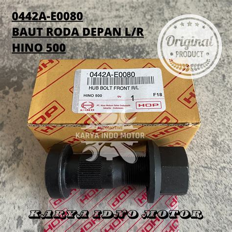 Jual Bolt Roda Baut Roda Depan Hino Lohan 500 0442A E0080 Shopee