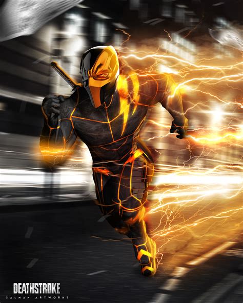 ArtStation - Deathstroke - Speed-force