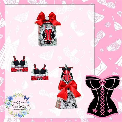 Kit Festa 15 Pçs Chá Lingerie Modelo 2 Lembrancinhas Elo7