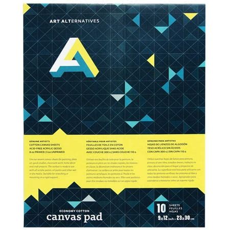 Art Alternatives - Canvas Pad - 9" x 12" - Walmart.com