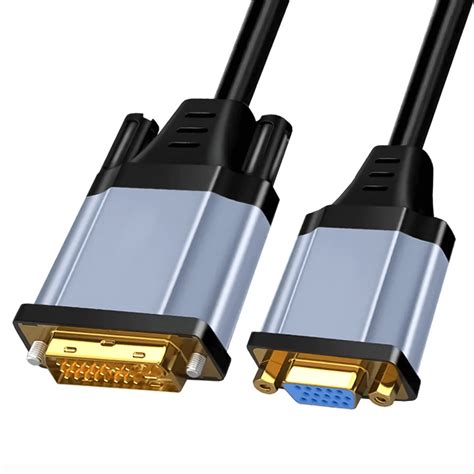 REAGLE Adapter DVI Na VGA FULL HD D SUB Konwerter Do Monitora I