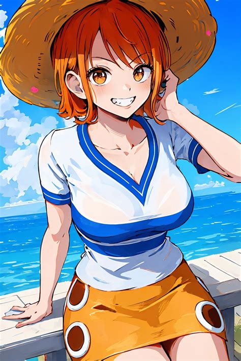 Ai Art Lora Model Nami One Piece Pre Timeskip Pixai