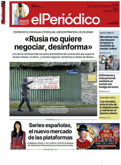 Periódico El Periódico España Periódicos de España Edición de