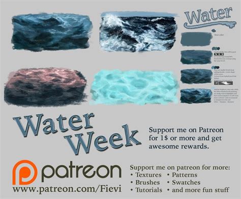 Water Week By Fievy Drawing Tutorial Tutorial Texture Water