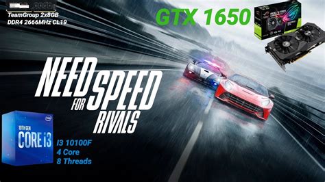 Need For Speed Rivals Gtx 1650 I3 10100F Max Settings 60 FPS YouTube