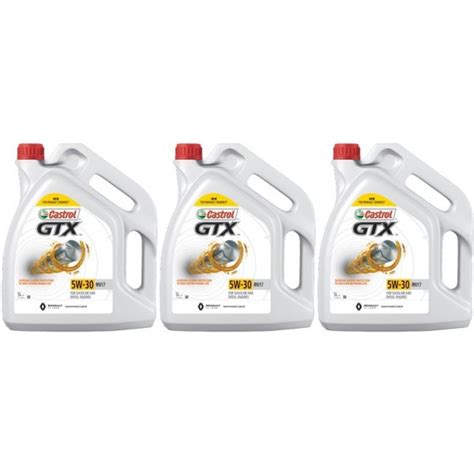 Castrol GTX 5W-30 Renault RN 17 Motoröl 3x 5 = 15 Liter