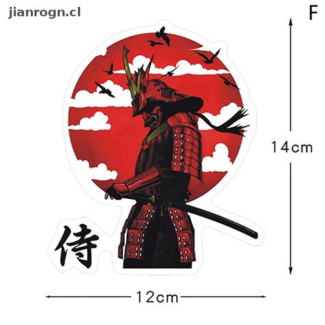 jianrogn Japón Guerrero Samurai Calcomanía Katana Vinilo Coche