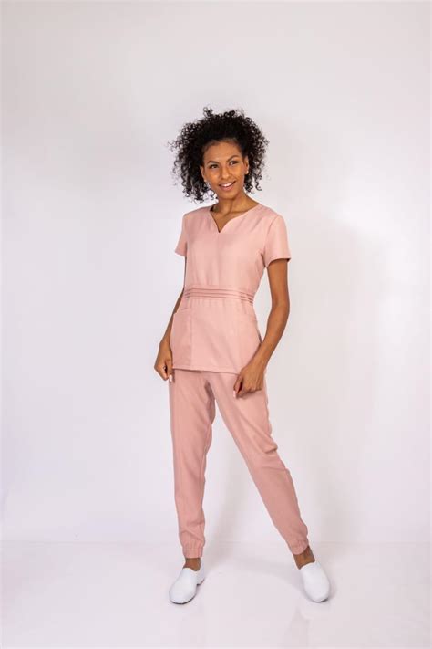 Scrub Feminino Ros Gola Princesa Jalecos Conforto