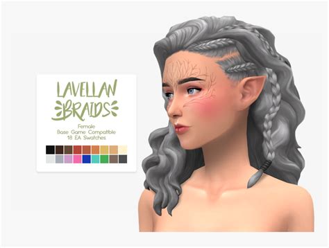 Sims 4 Maxis Match Braids, HD Png Download - kindpng