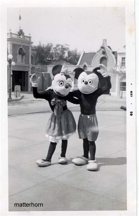 Early Minnie And Mickey At Disneyland Old Disney Disneyland Vintage