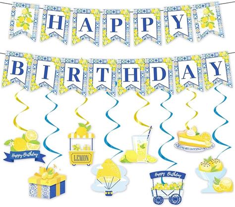 Amazon Refavor Lemon Birthday Party Decorations Pcs Capri