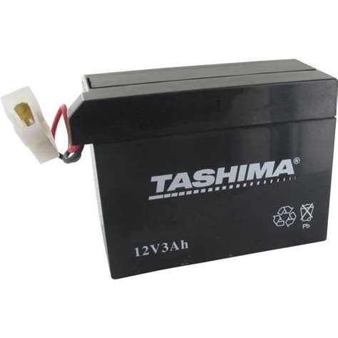 Batterie Motoculture FBT19 12V 3Ah Tashima Cdiscount Bricolage