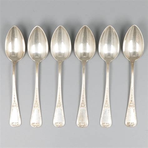 dessert spoons 6 800 silver Brückmann Söhne Catawiki