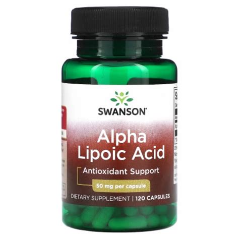 Swanson Alpha Lipoic Acid 50 Mg 120 Capsules 120 Count Qfc