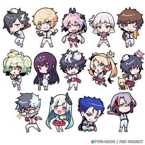 Nagu On Twitter 「fategrail League」にて14人のサーバントのsdイラストを描かせえていただきました