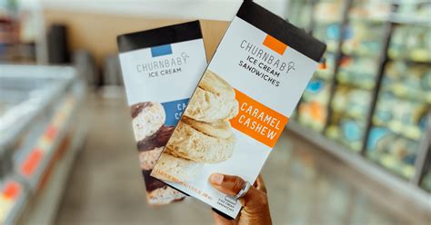 Churnbaby Ice Cream Sandwiches Just $3.97 at ALDI | Caramel Cookies N ...