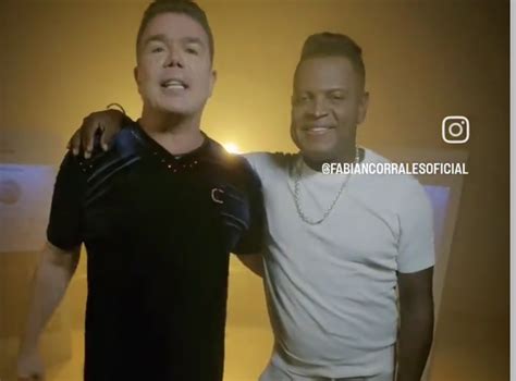 Fabián Corrales y Omar Geles graban el video clip de la canción El