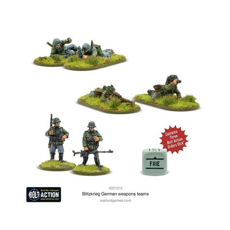 Buy Bolt Action Blitzkrieg German Weapons Teams Warlord Games Miniatures Games