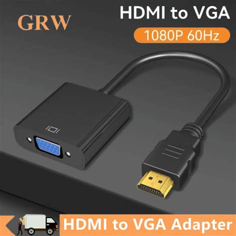 Cable Adaptador HDMI 1080P Compatible Con VGA Convertidor Anal Gico