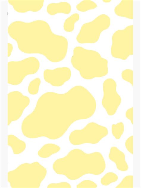 Yellow Cow Print Sticker For Sale By Xkat Ax Redbubble