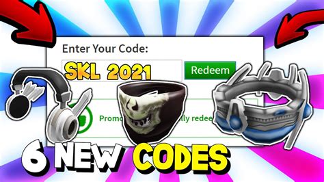 All 6 New Roblox Promo Codes On Roblox 2021 All Roblox Promo