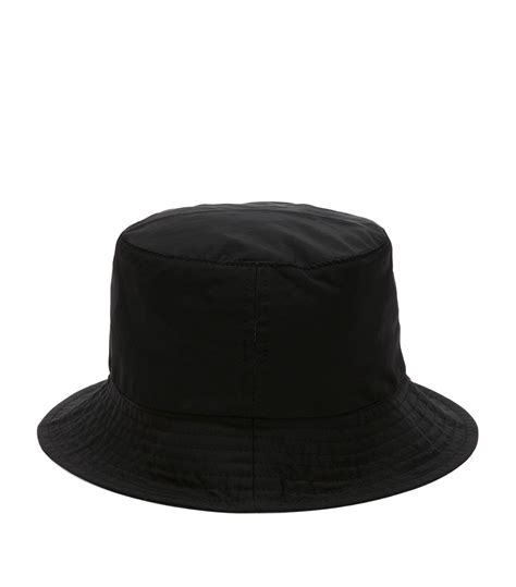 Mens JW Anderson Black Embroidered Logo Bucket Hat Harrods