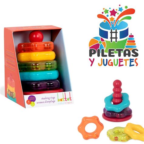 Battat Toy Anillos Apilables Piletas Juguetes