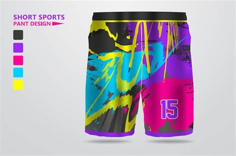 Premium Vector Football Short Pant Design For Sublimation Print