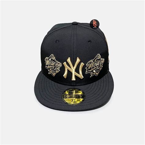 Jual Topi New Era Original 5950 Wsc New York Yankees Black Gold