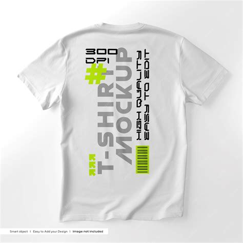 Premium PSD | Flat Lay Tshirt Mockup Back View