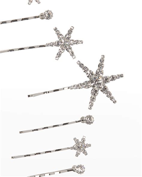 Jennifer Behr Supernova Crystal Bobby Pins Set Of 12 Neiman Marcus