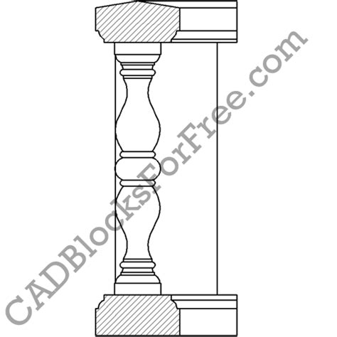 Baluster Free Autocad Block In Dwg