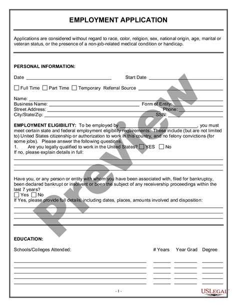 Ohio Employment Application For Designer US Legal Forms