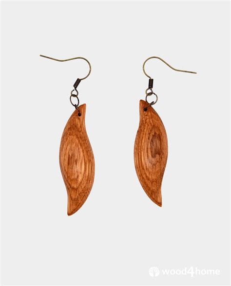 Boucles Doreilles En Bois Pendent Boucles Doreilles Sculpt Es Boucles