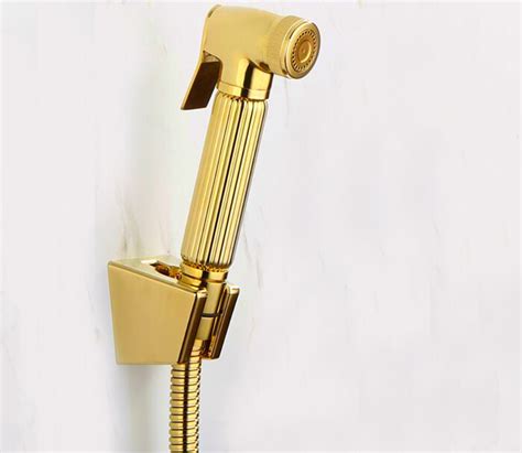 Torneira Toilet Gold Hand Held Diaper Copper Bidet Sprayer Shower