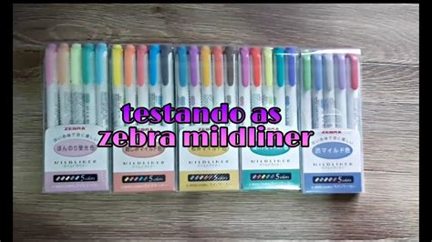 Testando todas as mildliners - YouTube