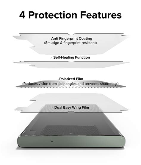 K P Ringke Privacy Dual Easy Wing Screen Protector Samsung Galaxy S