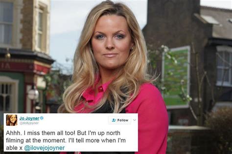 Eastenders Jo Joyner Hints She Could Make A Return To The Soap As She