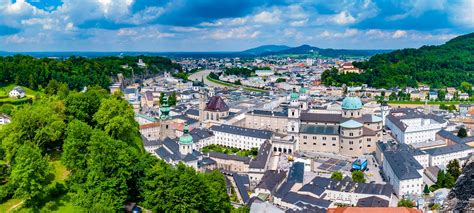 Salzburg, Austria, City Panorama with Landmarks