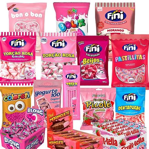 Super Kit Festa Cor De Rosa Mercadoce Mercadoce Doces Confeitaria