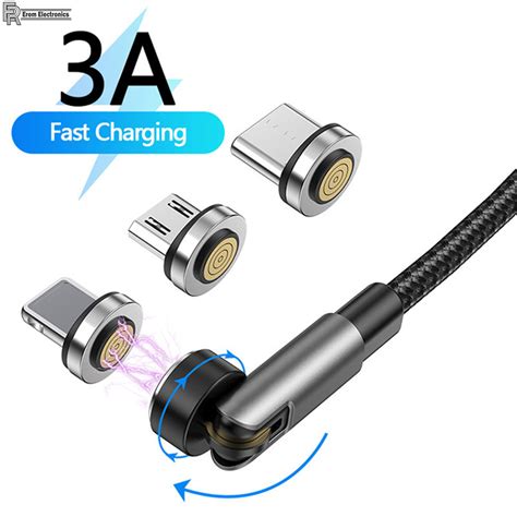 Original 540 Degree 3 In 1 Magnetic Charging Mobile Phone Accessories