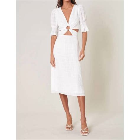 Sugarlips Dresses New Sugarlips The Bali Cutout Midi Dress In White