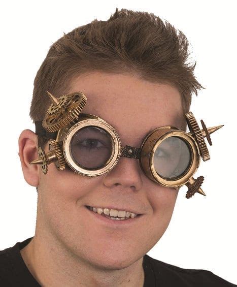 What Are Steampunk Glasses Steampunk Glasses Gold Brown With Side