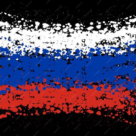 Premium Vector Grunge Blots Russia Flag Background