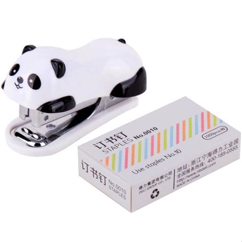 Mini Panda Hefter Einstellen Kawaii Panda Karikatu Grandado