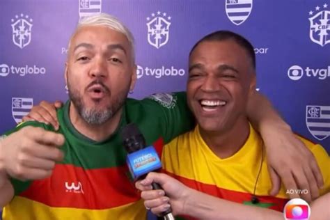 Belo E Den Lson Surgem Juntos Na Tv Globo Antes Do Futebol Solid Rio