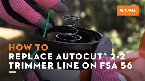 How To Replace Autocut® 2 2 Trimmer Line On Fsa 56 Stihl Tutorial Youtube