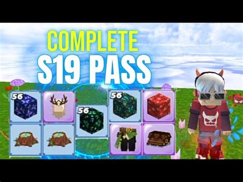 Blockman Go Skyblock Season 19 Pass Is Complete YouTube