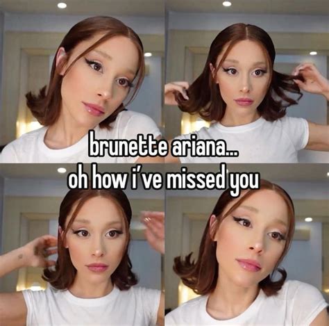 BRING BACK THE BRUNETTE Ariana Grande Cute Ariana Grande Today Ariana Grande Pictures