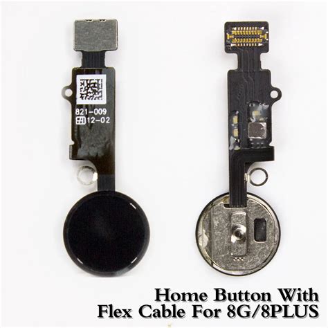 White Black Home Button For Iphone Plus Home Button With Flex Cable